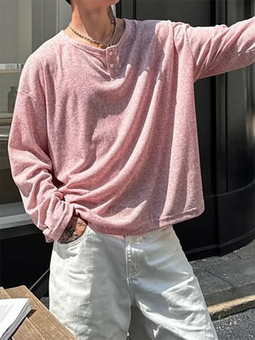 AIDASE  -  Harajuku Casual Hip-hop High Street Trendy Brand Oversized Long-sleeved Tops Men Gothpunk Solid color T-shirt Men ropa hombre aidase-shop